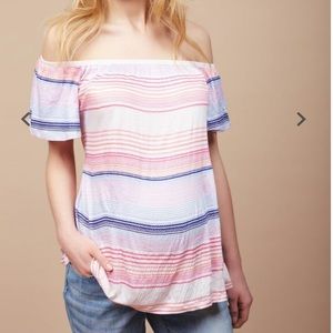 Off the Shoulder Maternity Top